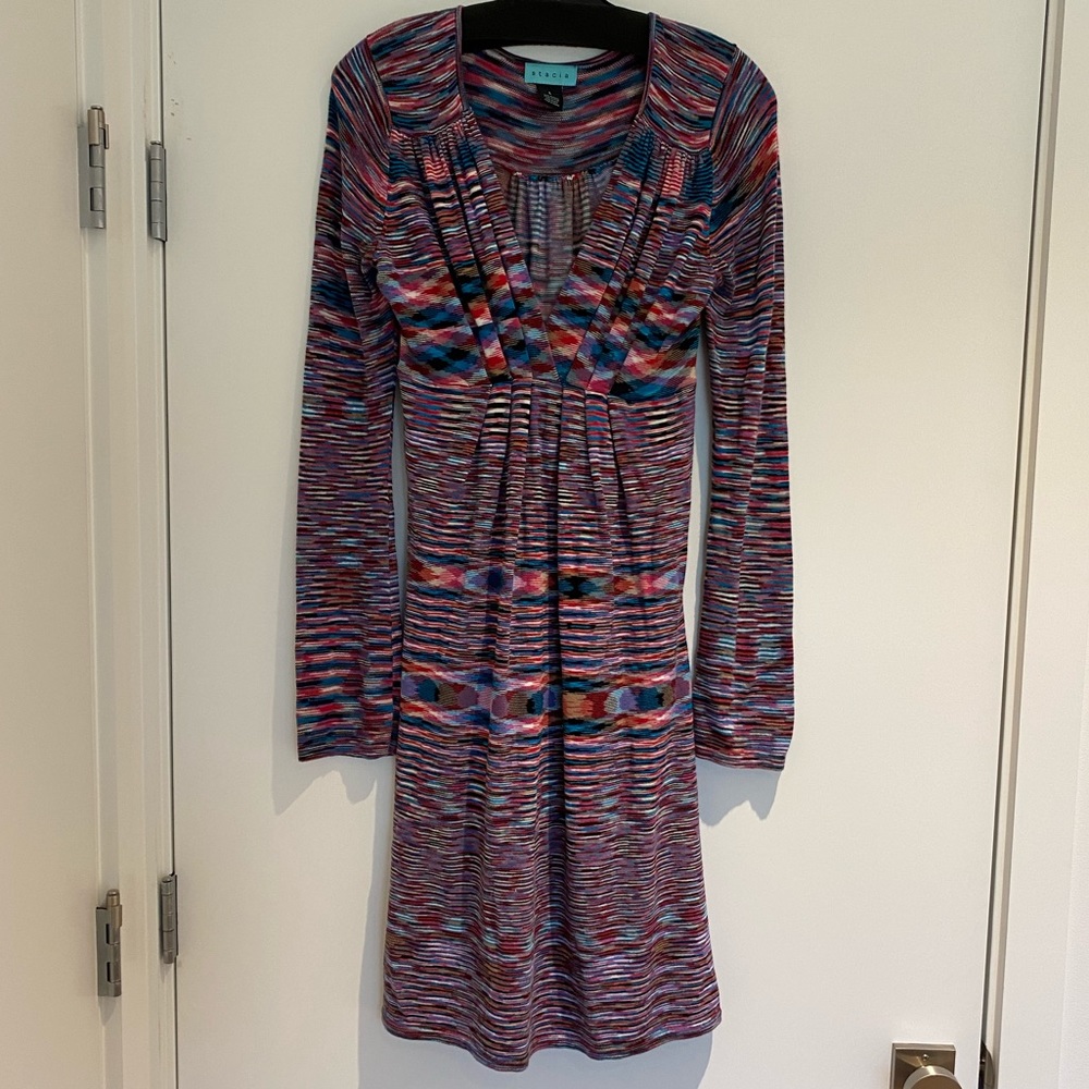 Stacia space dye midi dress